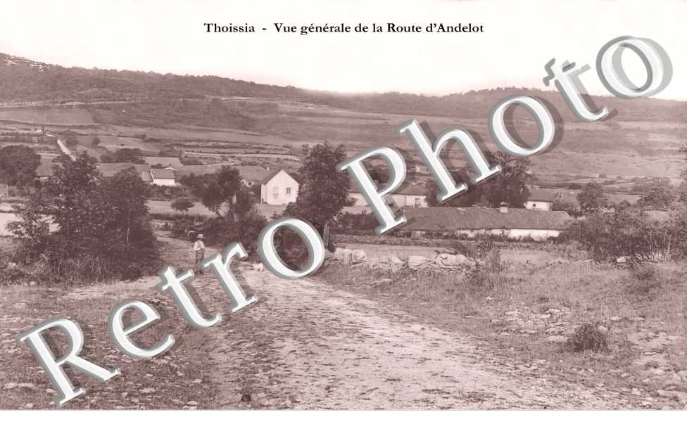 vue générale de la route d'Andelot