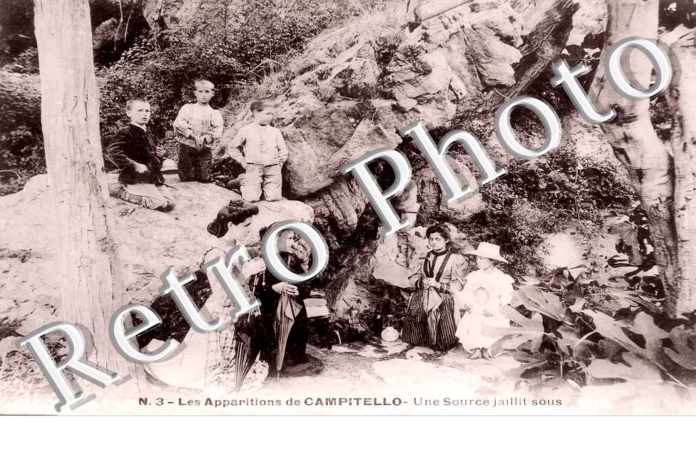 Les apparitions de Campitello. Voyantes. Une source jaillit