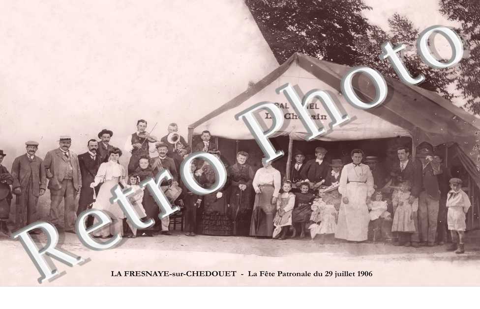 la Fête Patronale du 29 juillet 1906. Bal Lunel Le Chevrain