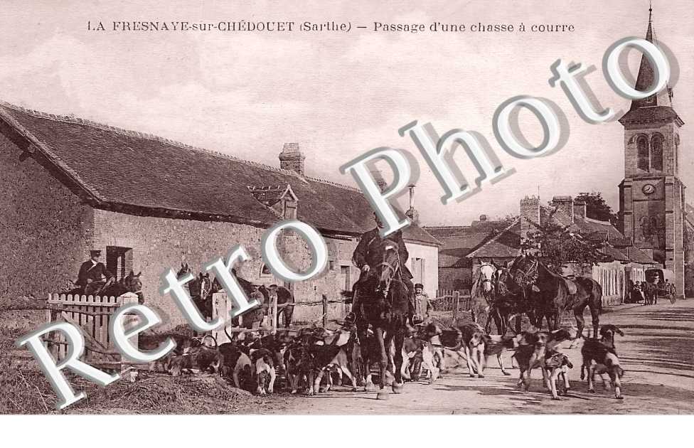 passage d'une chasse à courre