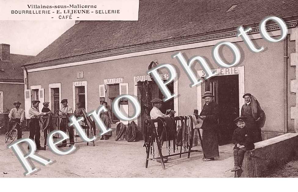 Bourrellerie. E. Lejeune. Sellerie. Café
