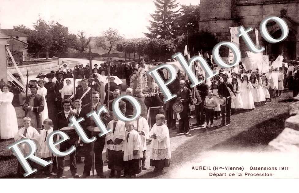 ostensions 1911. Départ de la procession