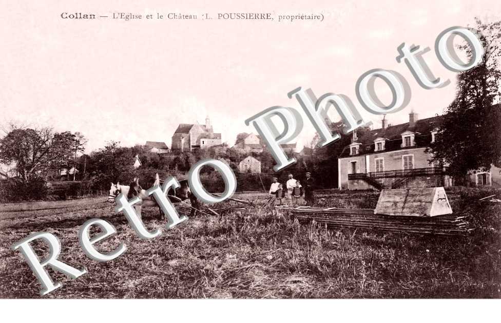 l'église et le chateau. L. Poussière