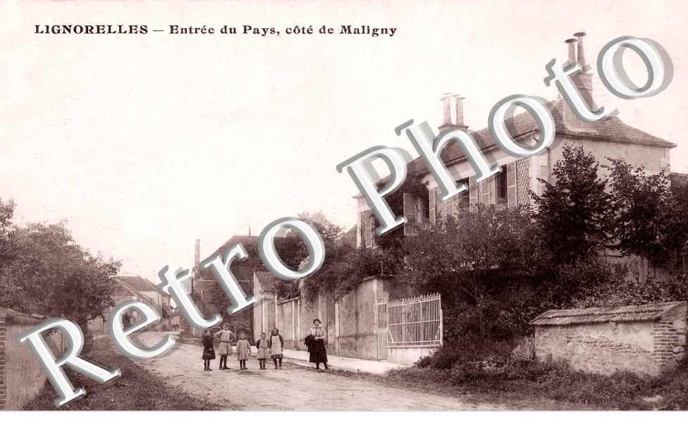 entrée du pays, côté de Maligny