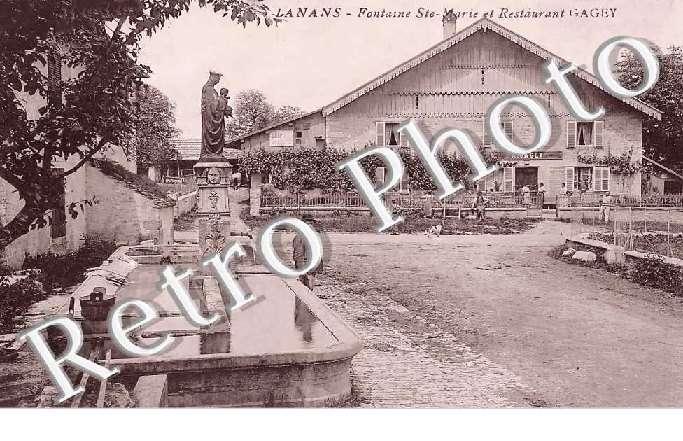Fontaine Sainte-Marie et restaurant Gagey