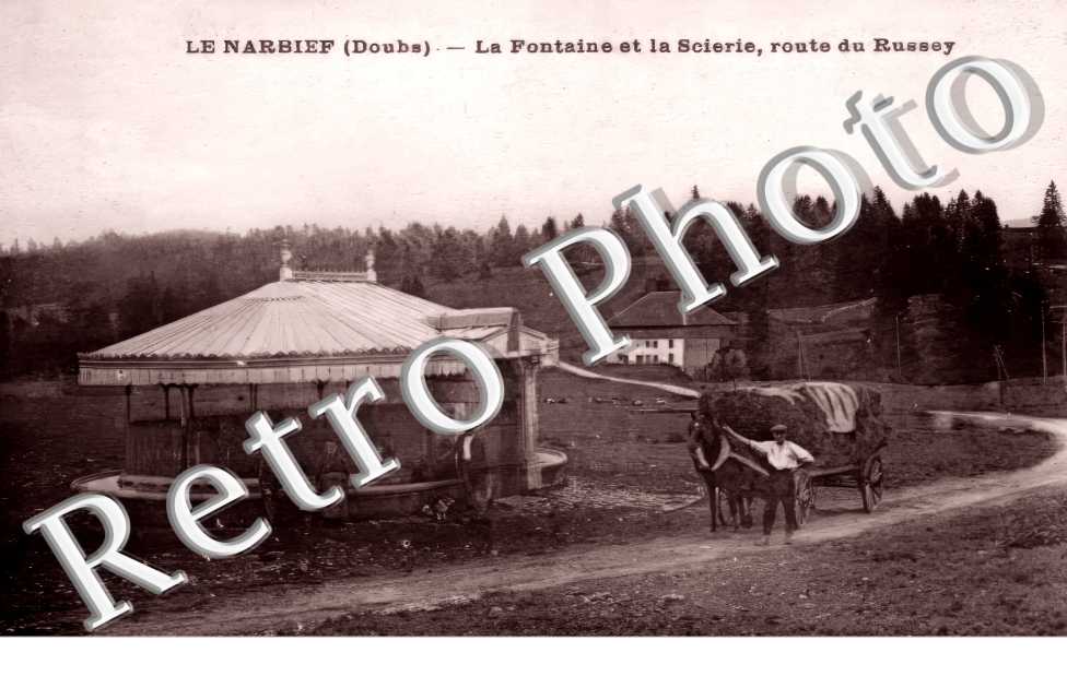 la fontaine et la scierie, route du Russey