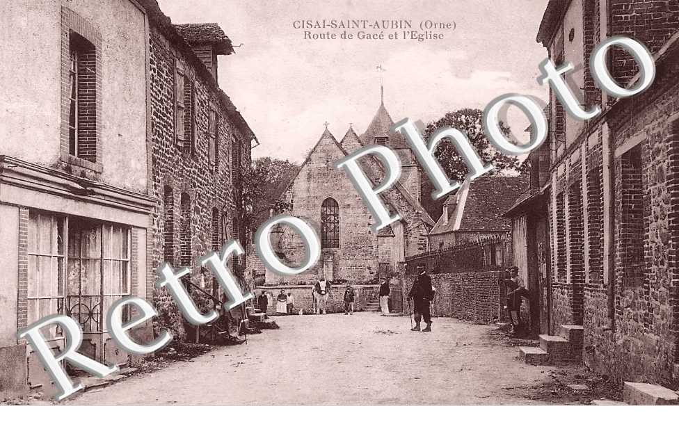route de Gacé et l'église