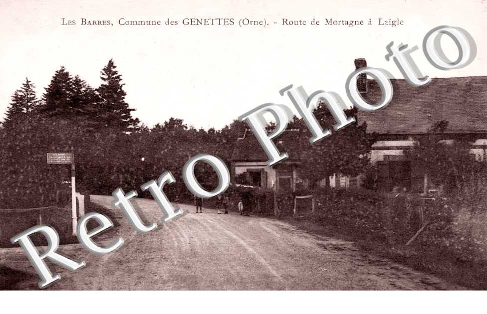 Les Barres. Route de Mortagne à L'Aigle