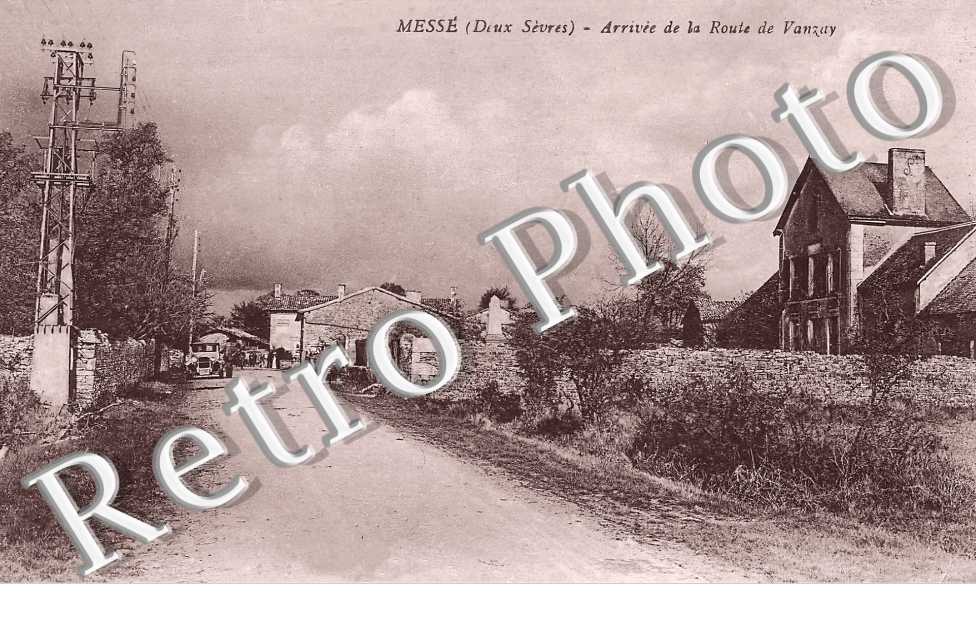 arrivée de la route de Vanzay