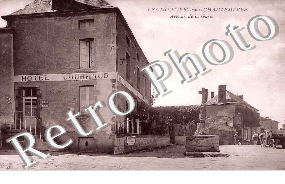 Avenue de la gare. Hotel Gourmaud.