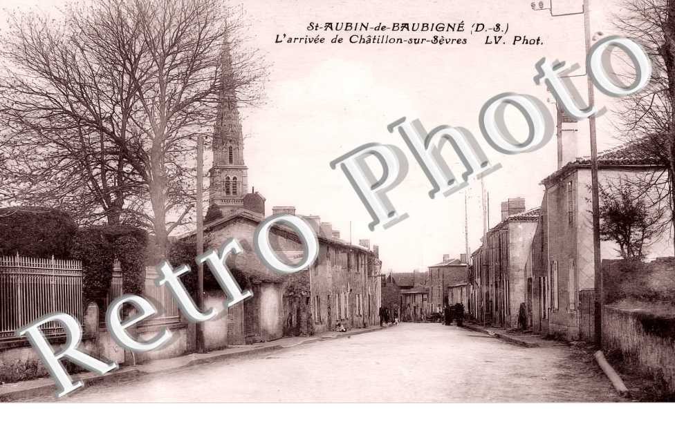 l'arrivée de Châtillon-sur-Sèvres