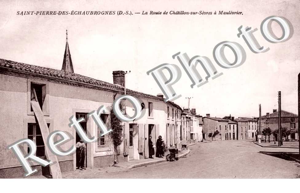 la route de Châtillon-sur-Sèvres à Maulevrier