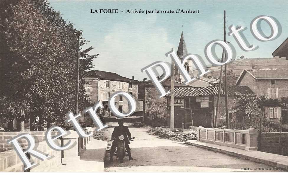 arrivée par la route d'Ambert