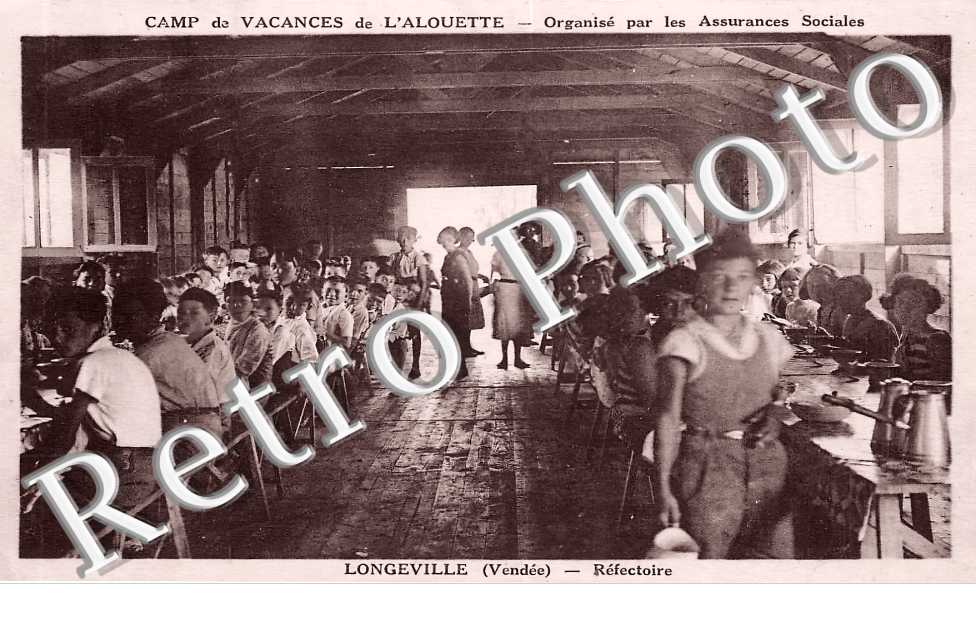 Camp de Vacances de l'Alouette. Refectoire.