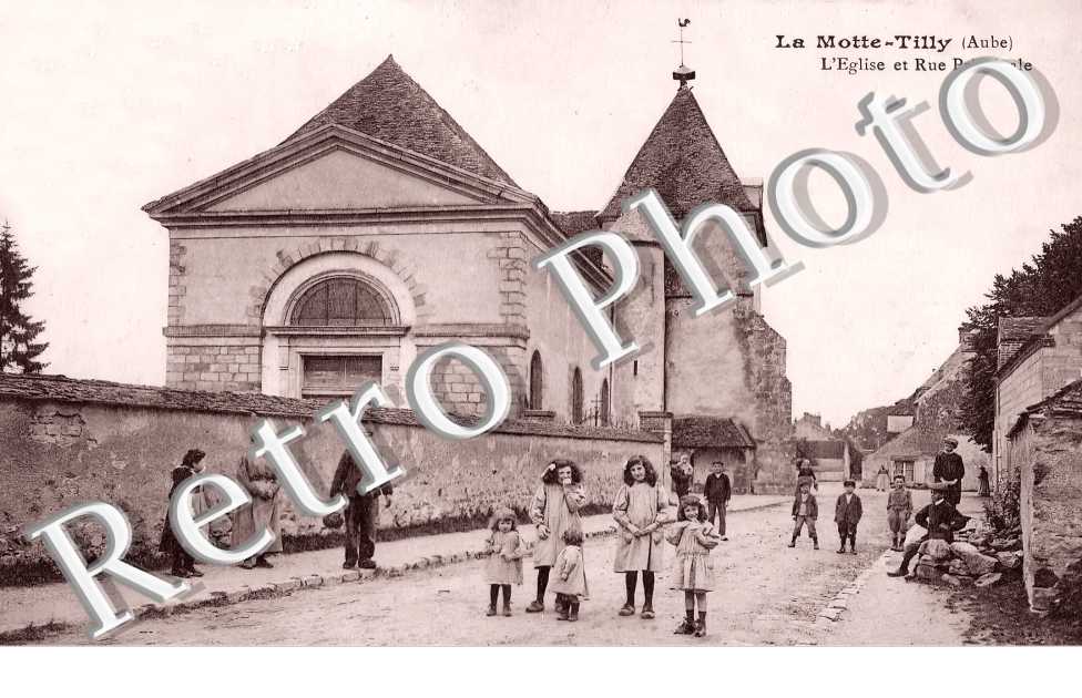 l'église et la rue principale
