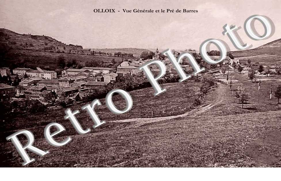 vue générale et le Pré de Barres