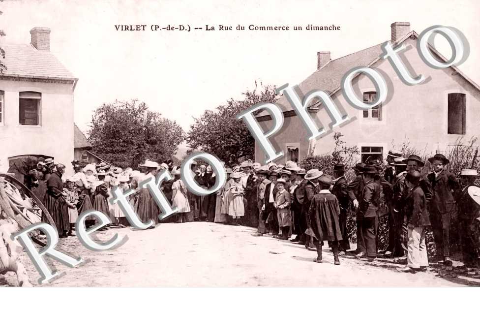 la rue du Commerce un dimanche