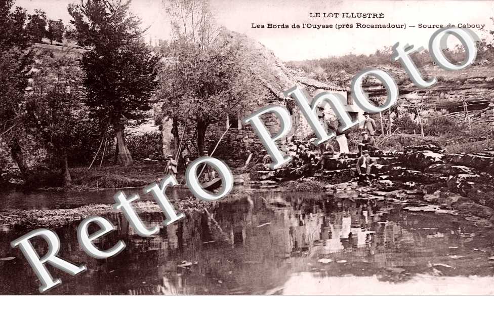 les bords de l'Ouysse. Source de Cabouy