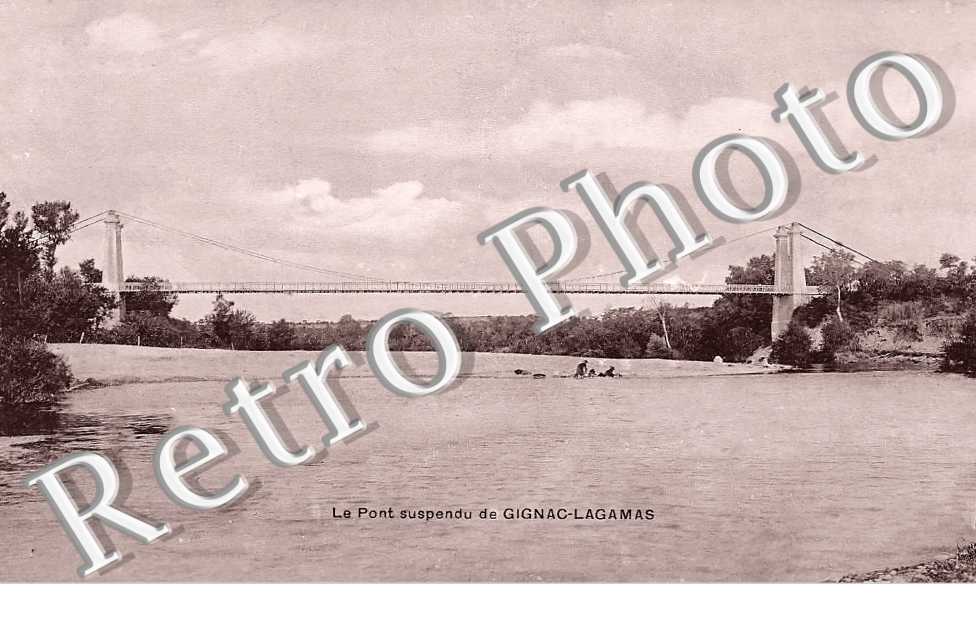 le pont suspendu de Gignac-Lagamas