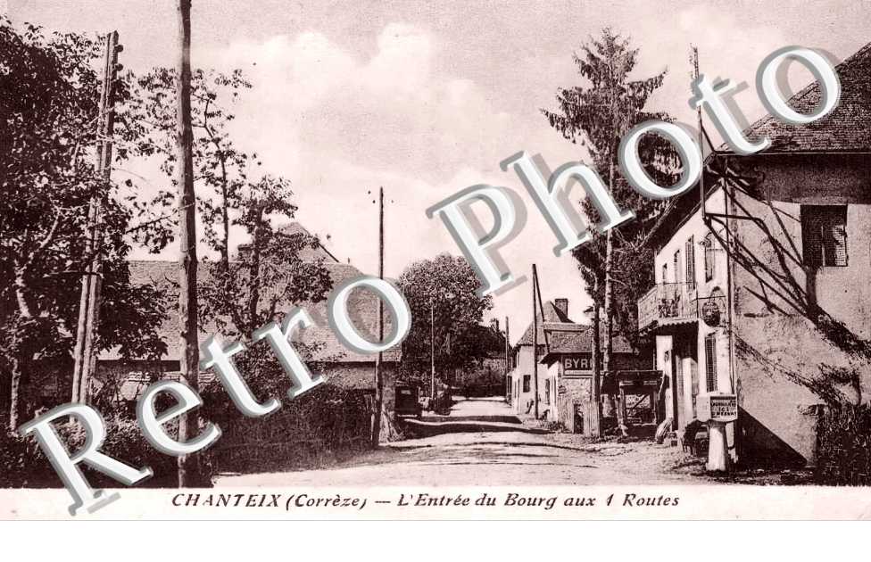 l'entrée du bourg aux 4 routes