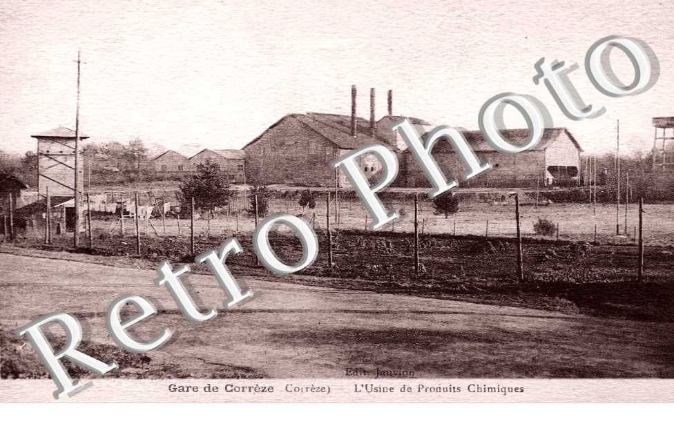 Gare de Corrèze.L'usine de Produits Chimiques
