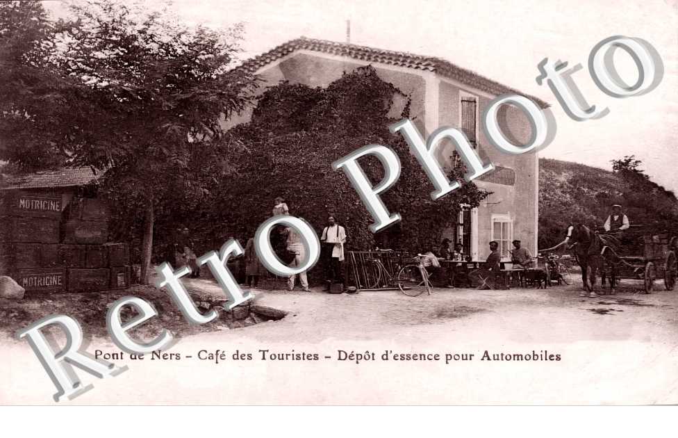 Pont de Ners. Café des Touristes. Dépôt d'essence pour automobiles