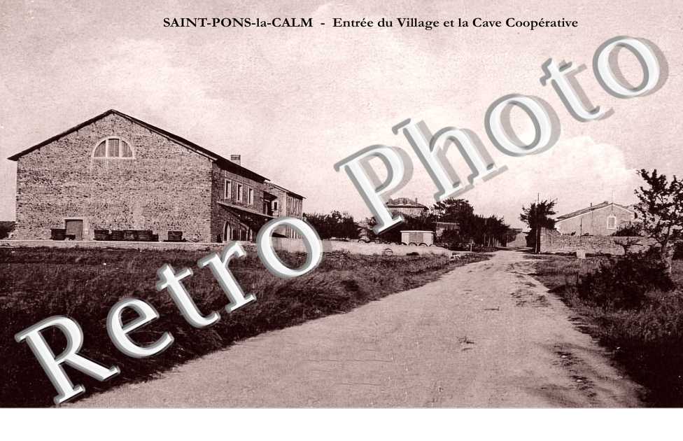 entrée du village et la cave coopérative