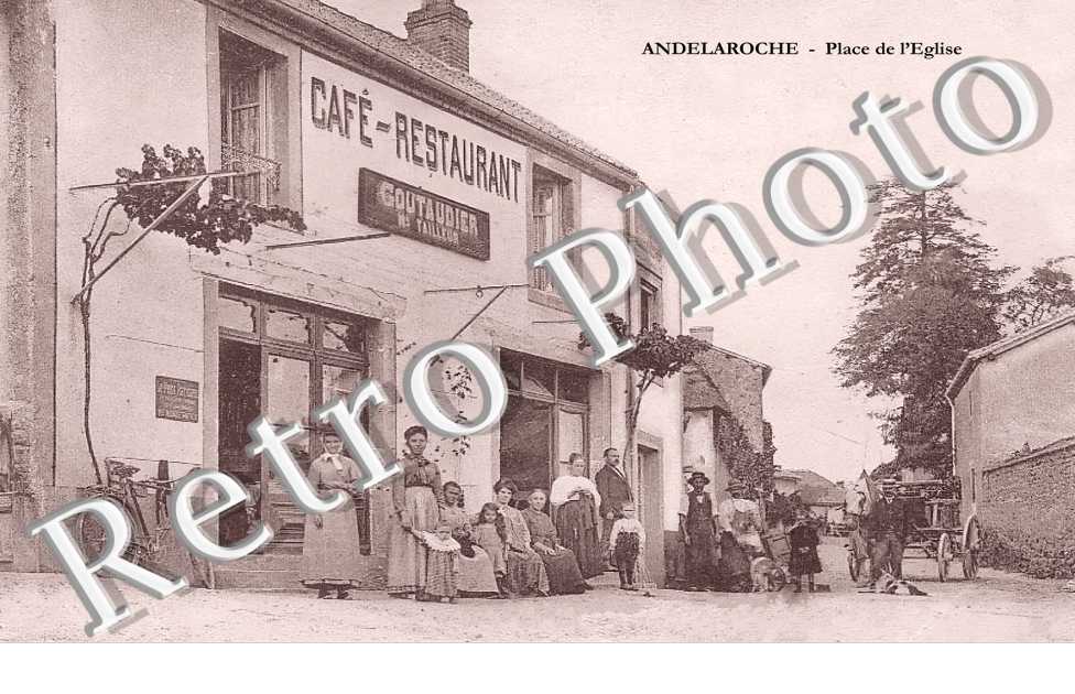 place de l'église. Café-Restaurant Goutaudier