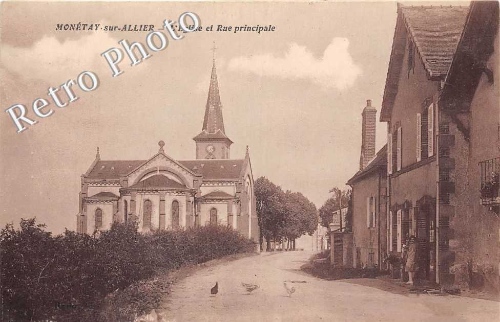 l'église et rue principale
