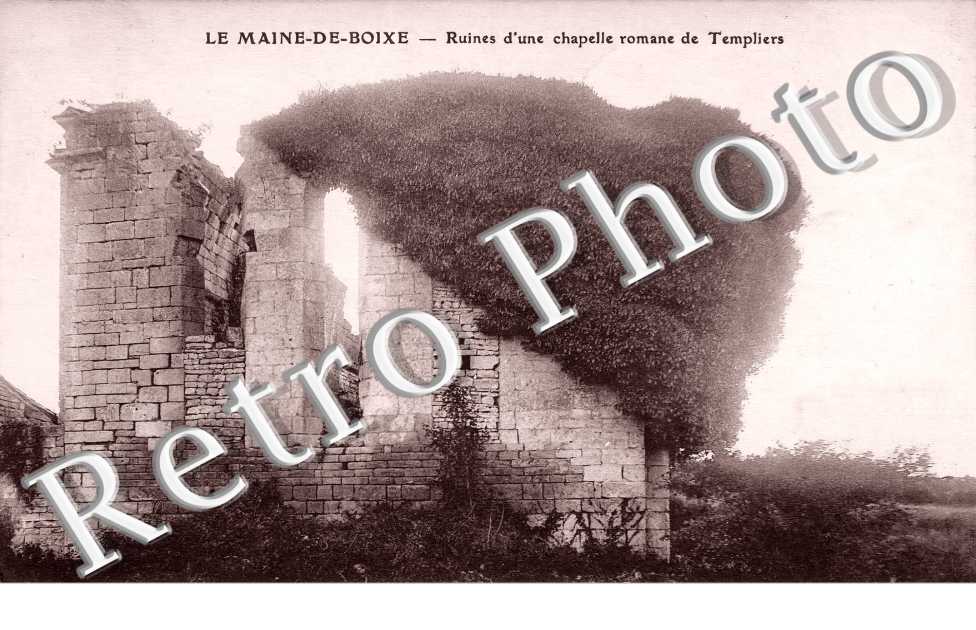 ruines d'une chapelle romane de Templiers