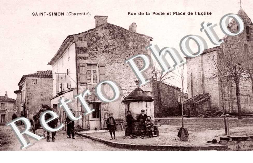 rue de la Poste et place de l'église