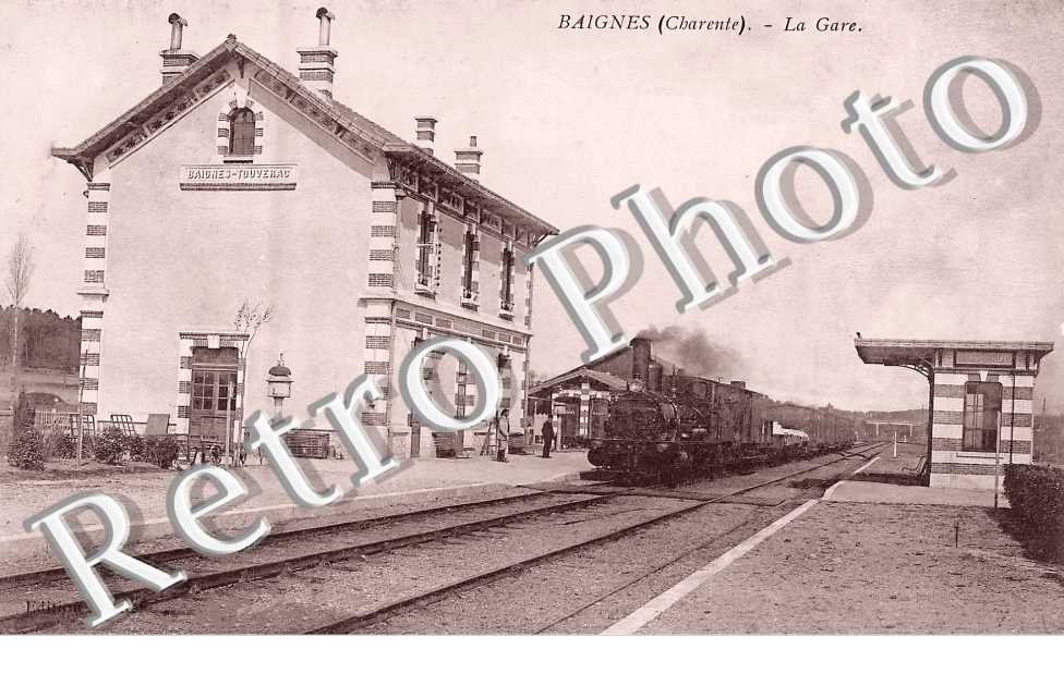 Baignes. La gare