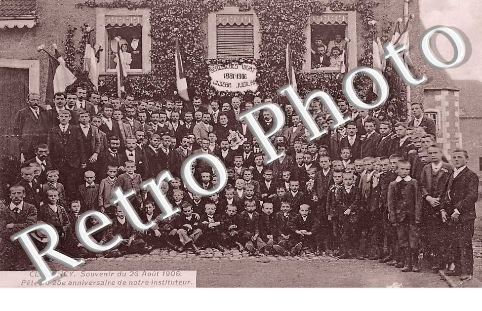 souvenir du 26 août 1906. Fête du 25eme anniversaire de notre instituteur