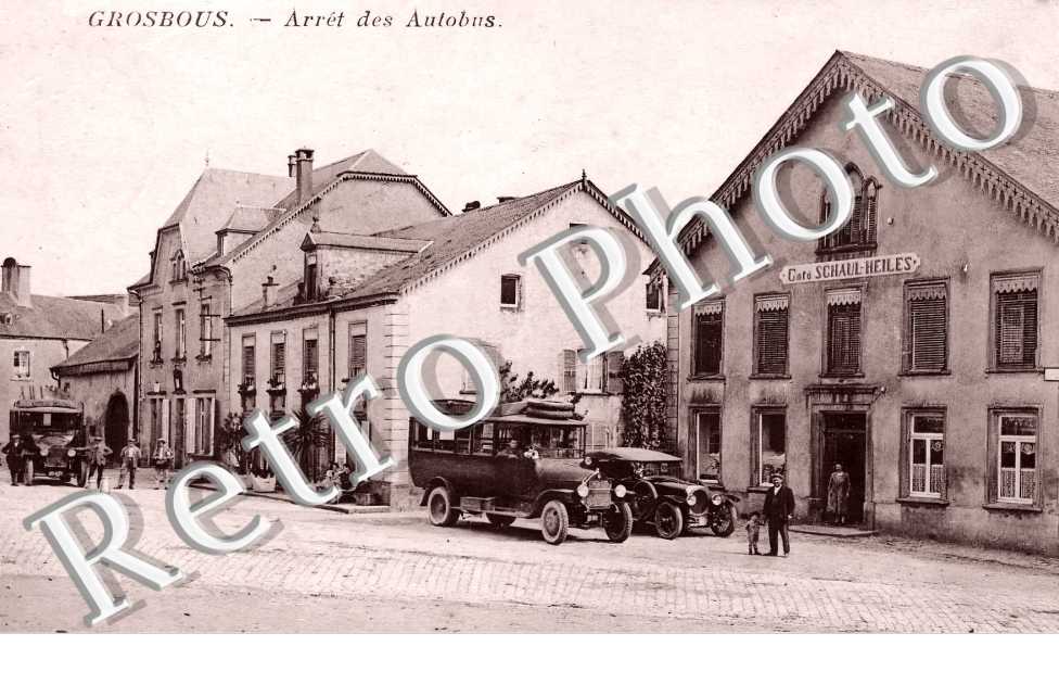 arrêt des autobus. Café Schaul-Heiles.