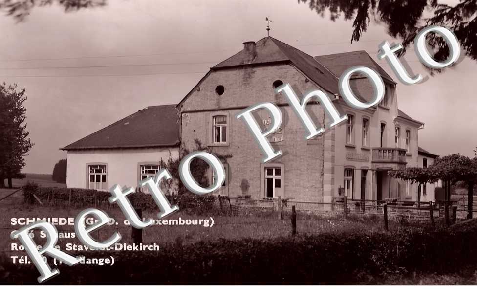 café Schaus. Route de Stavelot-Diekirch