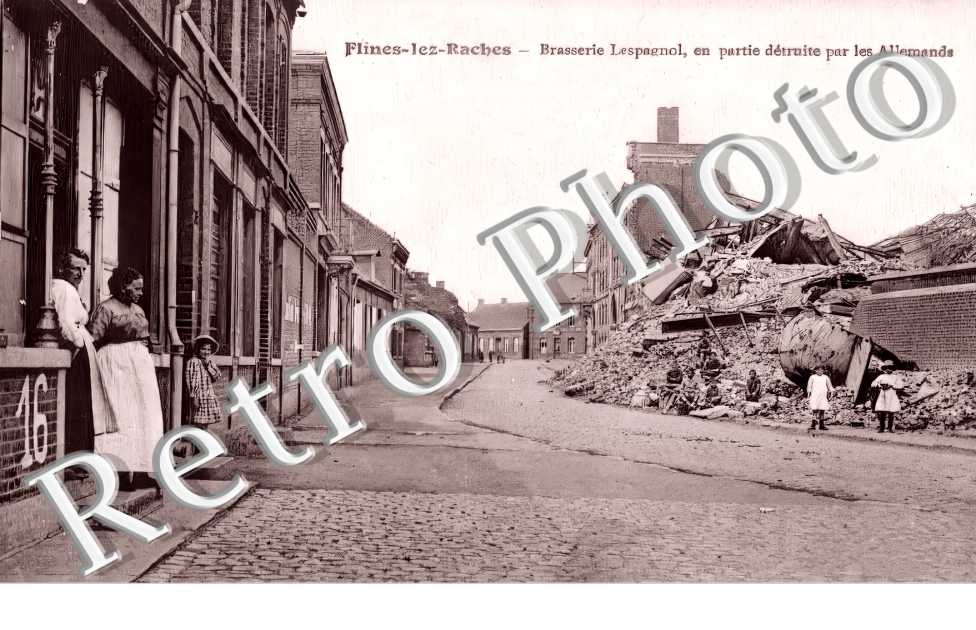 Brasserie Lespagnol, en partie détruite par les allemands