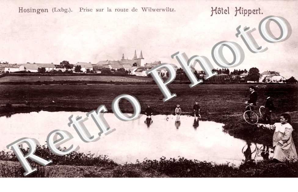 Hôtel Hippert. Prise sur la route de Wilwerwiltz