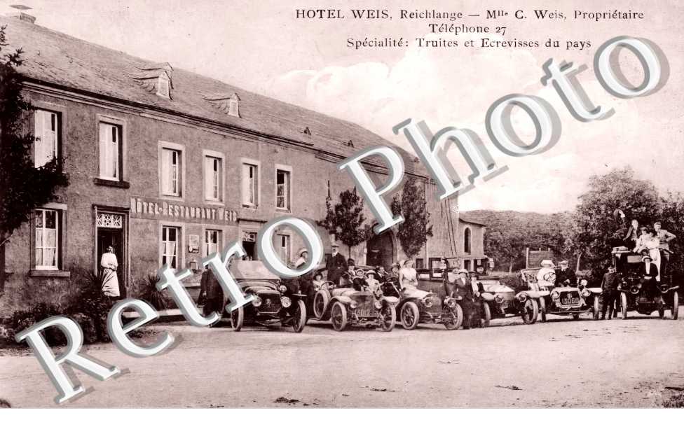 Hôtel Weis. Melle C. Weis Propriétaire. Spécialité : truites et écrevisses du pays