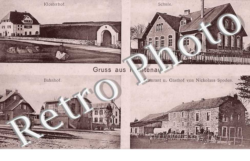 Gruss aus Montenau. Restaurant i. Gasthof von Nickolaus Spoden