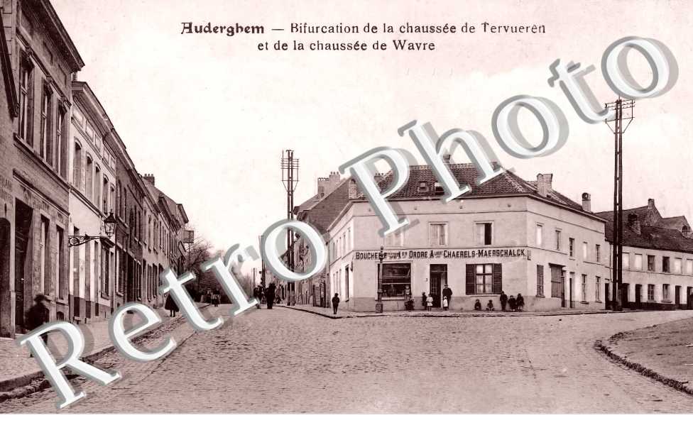 Bifurcation de la chaussée de Tervueren et de la chaussée de Wavre