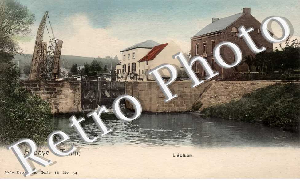 Abbaye d'Aulne. L'écluse