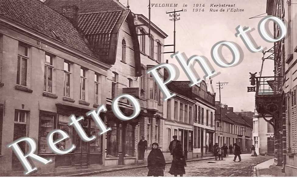 rue de l'église en 1914