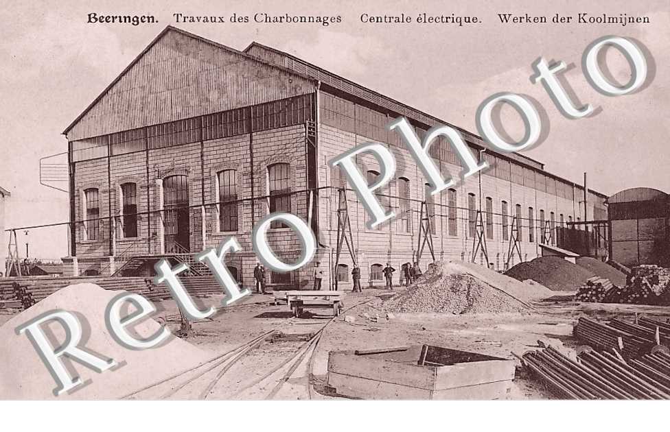 Travaux des Charbonnages. Centrale électrique