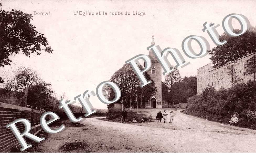 l'église et la route de Liège
