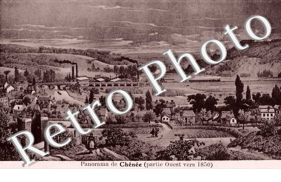 Panorama de Chênée vers 1950