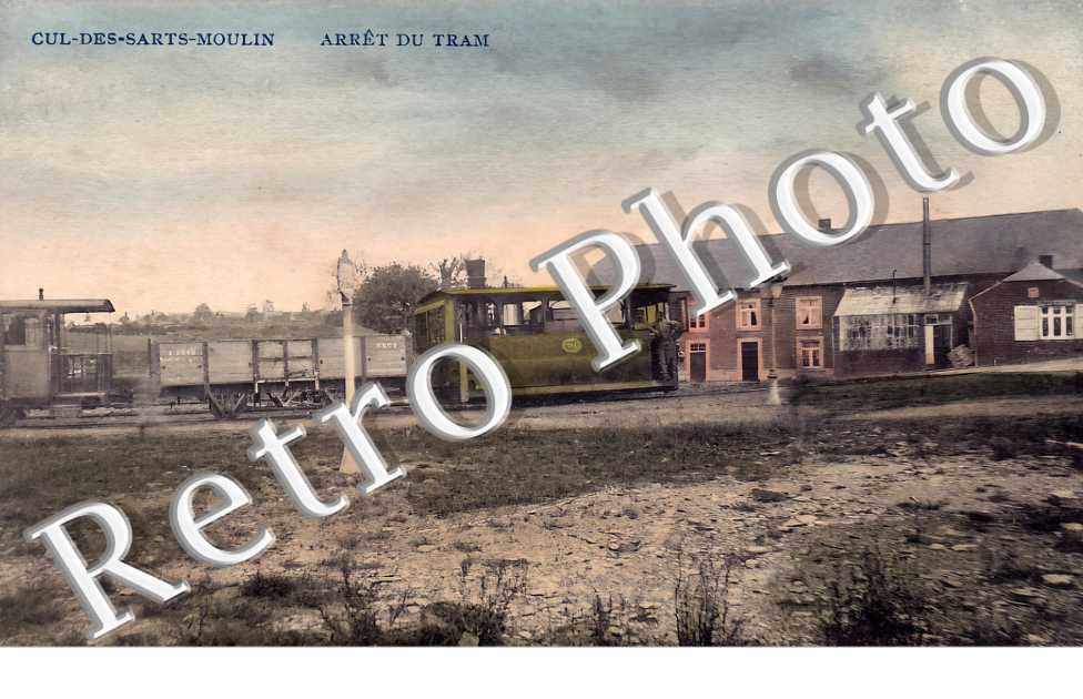 Cul-des-Sarts-Moulin. Arrêt du Tram.