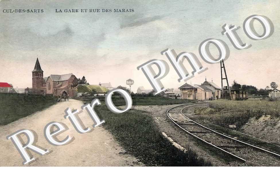 la gare et rue des Marais