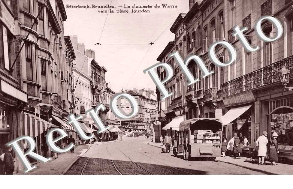 la chaussée de Wavre vers la place Jourdan