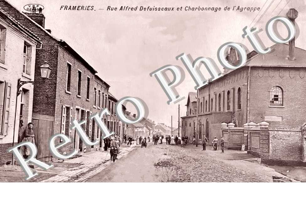 rue Alfred Defuisseaux et Charbonnage de l'Agrappe