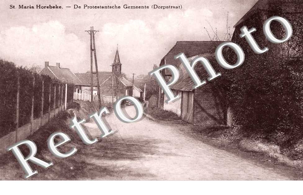Ste Maria Hoorebeke. DE Protestantsche Gemeente (Dorpstraat)